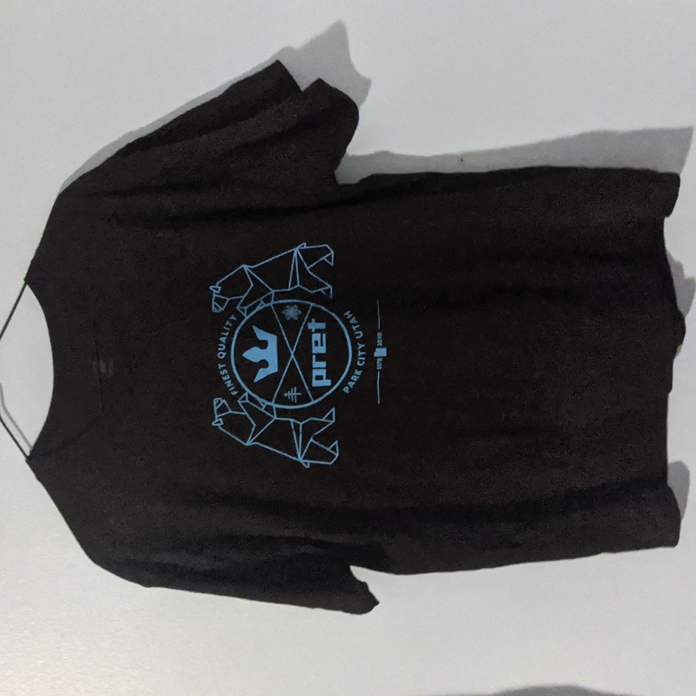 Men's PRET graphic tee.